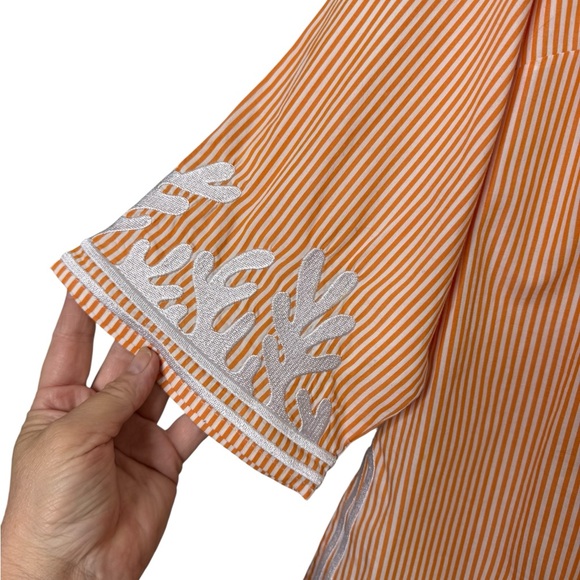 Gretchen Scott Tunic, The Reef Embroidered Top Blouse, EUC, Size XL - Picture 5 of 10